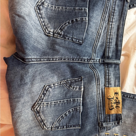 Desigual Multicolor Embroidered Straight Leg Jeans - Picture 4 of 5